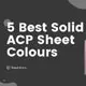 5 best solid & corporate colours of ACP Sheet for exterior by Areca
